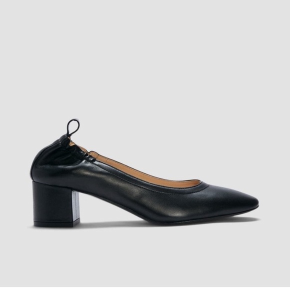 Everlane Shoes - Everlane The Day Heel Black Leather Size 9.5